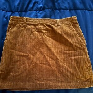Brown mini skirt